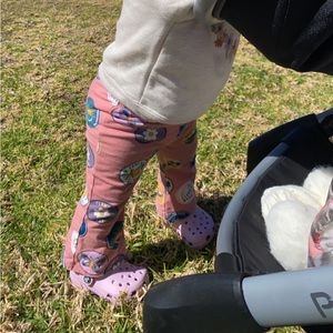 Flare baby girl pants
